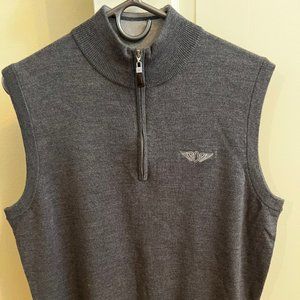 Olympic Club Peter Millar Grey wool golf vest MED